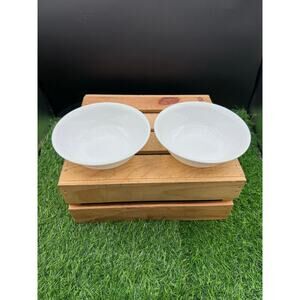 Vintage Corelle Corning Ware Solid White Bowl – 6.25" - set of 2